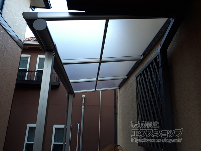 愛知県名古屋市ののテラス屋根 プレシオステラス F型 テラスタイプ 単体 積雪〜20cm対応 施工例