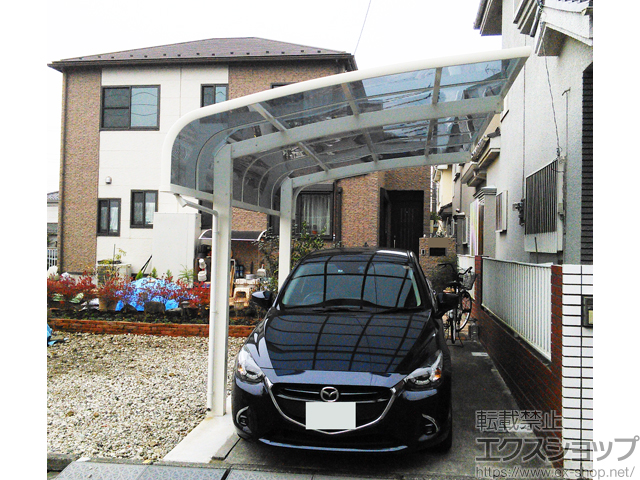 埼玉県所沢市ののカーポート レイナキャップポートグラン　積雪〜20cm対応 施工例