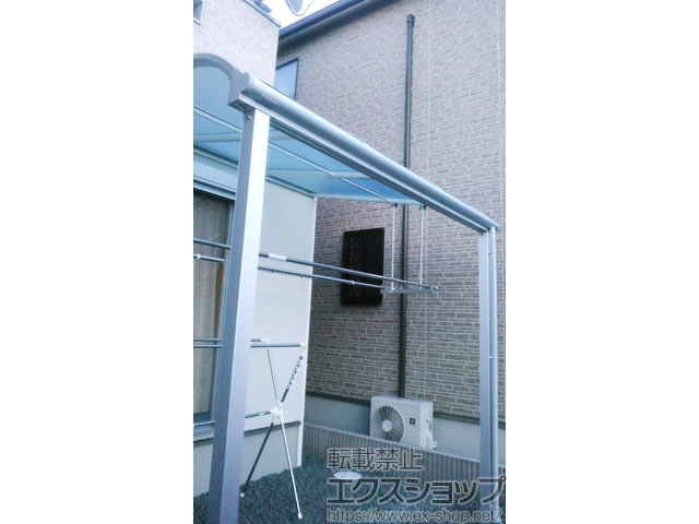 大阪府貝塚市ののテラス屋根 ヴェクターテラス R型 テラスタイプ 単体 積雪〜20cm対応 施工例