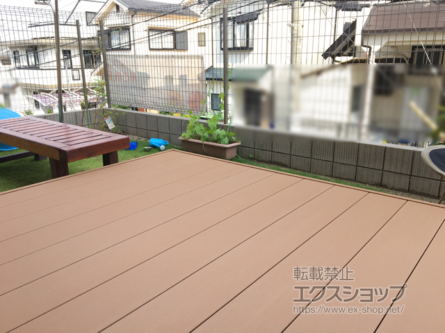 大阪府高槻市ののウッドデッキ リウッドデッキ 200 施工例