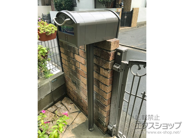 東京都練馬区のLIXIL(リクシル)機能門柱・ポスト施工例(エクスポスト アメリカンタイプ W-1型:42058446-1)