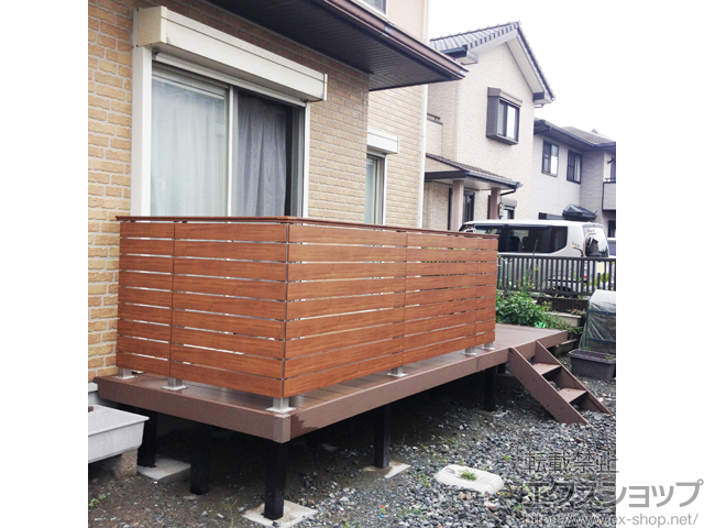 千葉県館山市ののウッドデッキ リウッドデッキ 200 施工例