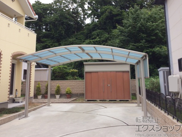 茨城県北茨城市ののカーポート レイナツインポートグラン　積雪〜20cm対応 施工例