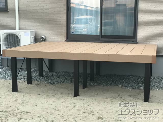 秋田県秋田市ののウッドデッキ マージウッドデッキ 施工例