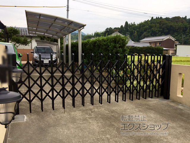 大分県大分市ののカーゲート リフティングアコー 1型ワイド 片開き 405S 施工例