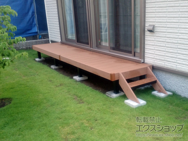 埼玉県東松山市ののウッドデッキ リウッドデッキ 200 施工例