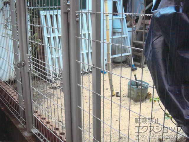 岡山県岡山市のの門扉 イーネット門扉1型 片開き　門柱使用 施工例