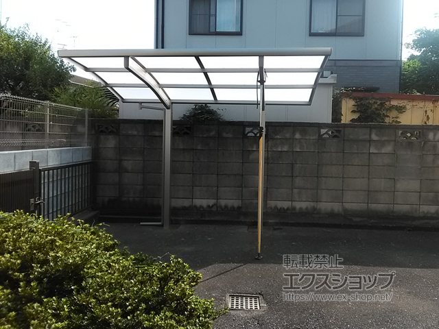 群馬県館林市ののサイクルポート・駐輪場 プレシオスポート ミニ 積雪〜20cm対応 施工例