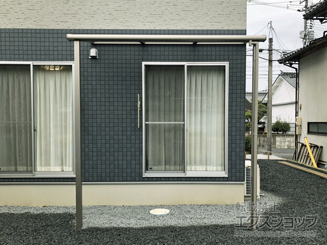 岡山県津山市ののテラス屋根 スピーネ F型 テラスタイプ 単体 積雪〜20cm対応 施工例