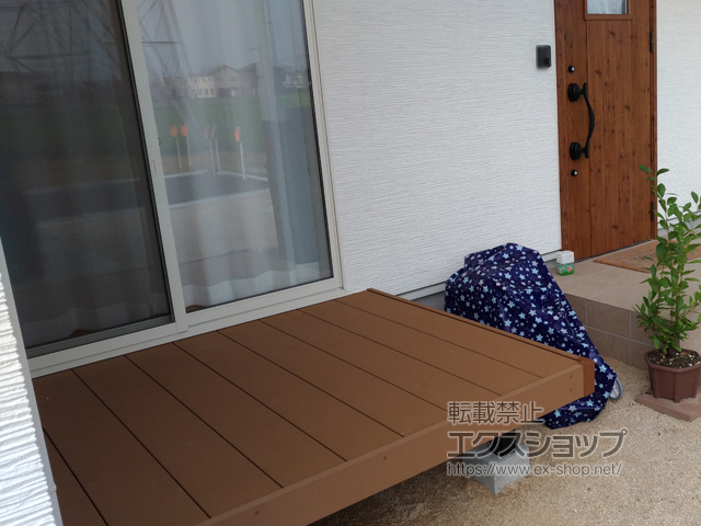 岡山県岡山市ののウッドデッキ マージウッドデッキ 施工例