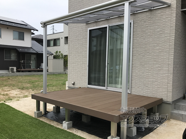 島根県松江市ののウッドデッキ リウッドデッキ 200 施工例