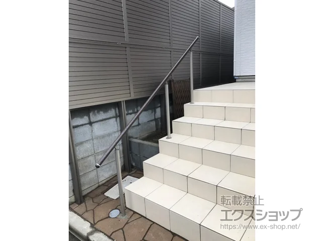 東京都杉並区のYKKAPの屋外手すり・転落防止柵 パルトナーUDフェンス1型(手すり)自立タイプ 笠木のみタイプ 施工例
