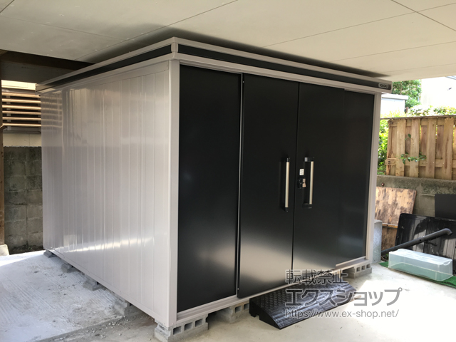 宮崎県宮崎市のの物置・屋外倉庫 エルモ 積雪型 2920×2920×2116 LMDS-2929-SM 施工例