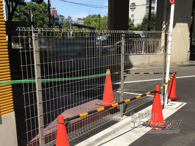 東京都豊島区ののフェンス・柵 イーネットフェンス1F型 自由柱施工 施工例