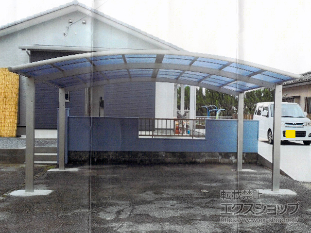 熊本県人吉市ののカーポート レイナツインポートグラン　積雪〜20cm対応 施工例