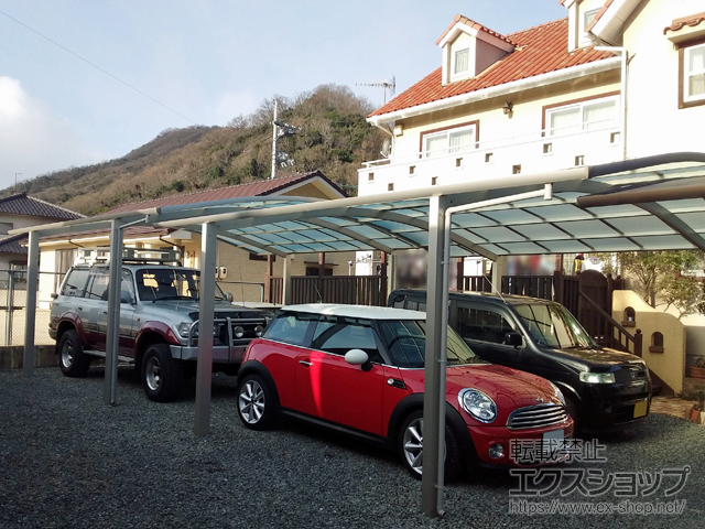 広島県福山市ののカーポート レイナツインポートグラン　積雪〜20cm対応 施工例