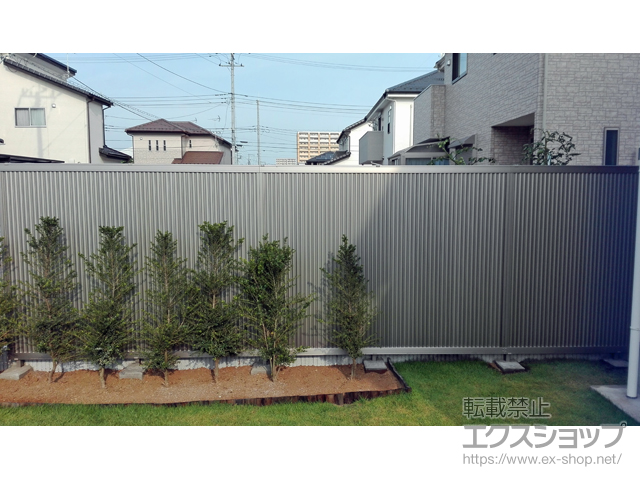 茨城県牛久市ののフェンス・柵 ハイスクリーンフェンスC型 フリーポールタイプ 施工例