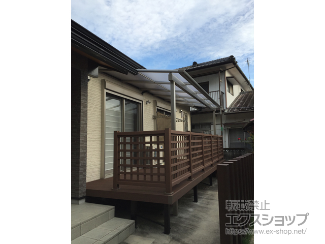 熊本県上天草市ののテラス屋根 ヴェクターテラス F型 テラスタイプ 単体 積雪〜20cm対応 施工例
