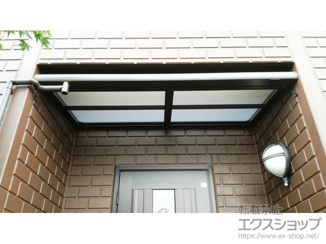 宮崎県都城市ののテラス屋根 スピーネ F型 テラスタイプ 単体 積雪〜20cm対応 ※両袖納まり 施工例