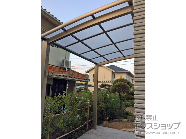 大阪府箕面市ののサイクルポート・駐輪場 ネスカRミニ (ラウンドスタイル) 積雪〜20cm対応 施工例