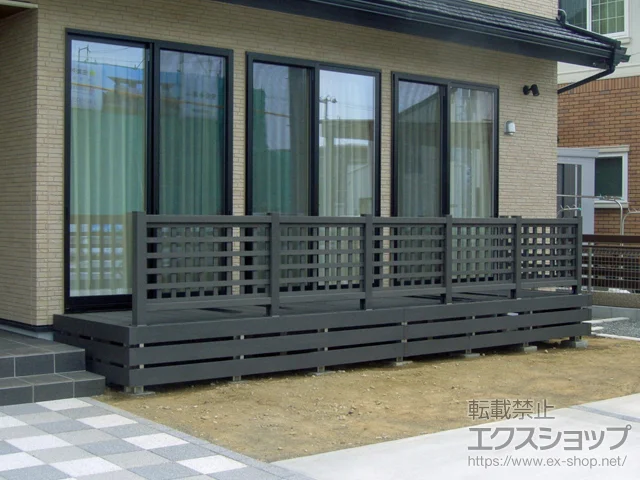 宮城県石巻市のYKKAPのウッドデッキ リウッドデッキ 200 施工例