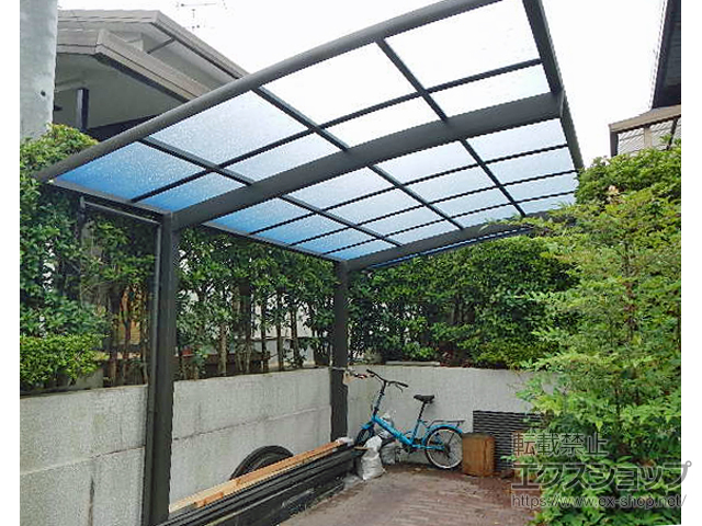 福岡県大野城市ののカーポート ネスカR (ラウンドスタイル) 積雪〜20cm対応 施工例