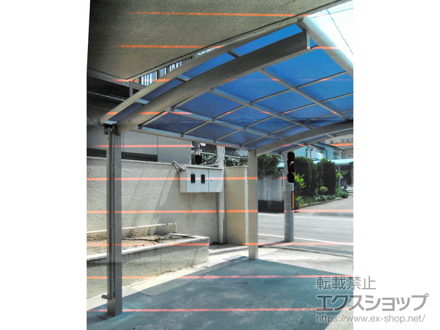 山梨県甲府市ののカーポート プレシオスポート 積雪〜20cm対応 施工例