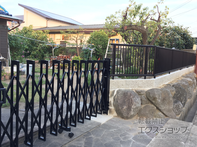 大阪府堺市ののフェンス・柵 シンプレオフェンス10型 自由柱 施工例