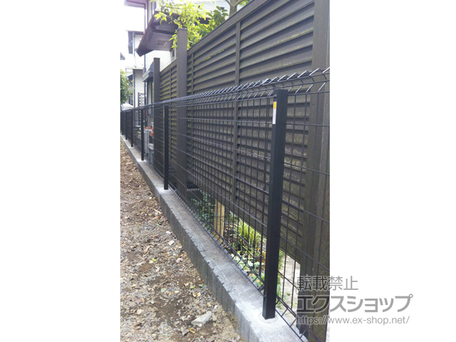 東京都八王子市ののフェンス・柵 イーネットフェンス1F型 自由柱＜水平地＞ 施工例
