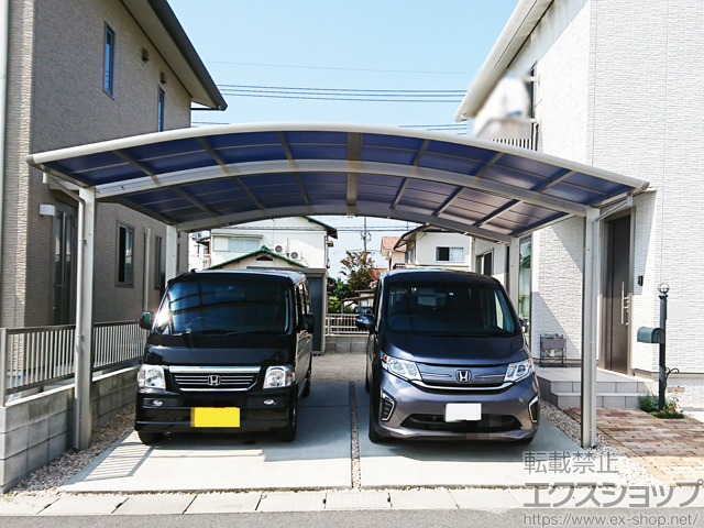 岡山県岡山市ののカーポート レイナツインポートグラン　積雪〜20cm対応 施工例