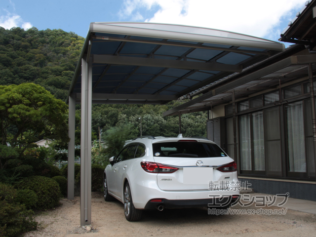 岡山県和気郡和気町ののカーポート フーゴAプラス 積雪〜20cm対応 台風補償付 施工例