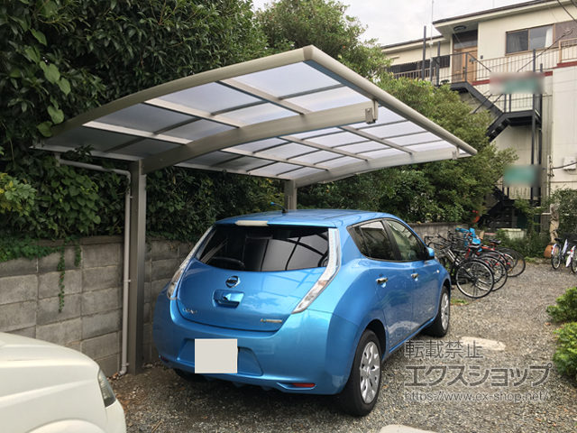 神奈川県相模原市ののカーポート プレシオスポート 積雪〜20cm対応 施工例