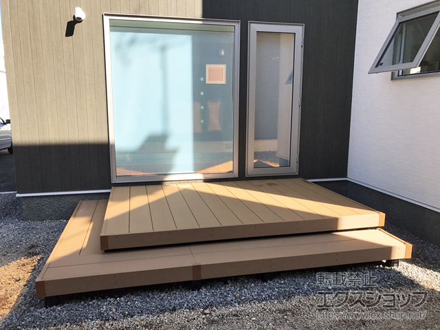 北海道苫小牧市ののウッドデッキ リウッドデッキ 200 施工例