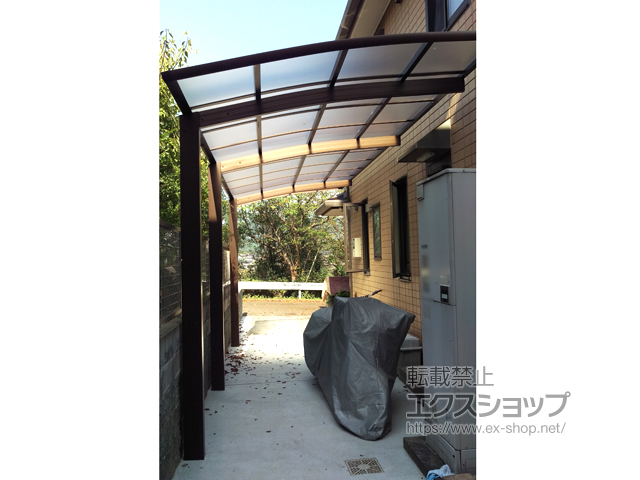福岡県宗像市ののカーポート レイナポートグラン 延長　積雪〜20cm対応 施工例