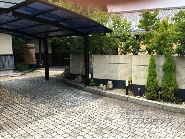 佐賀県嬉野市ののカーポート レイナポートグラン　積雪〜20cm対応 施工例