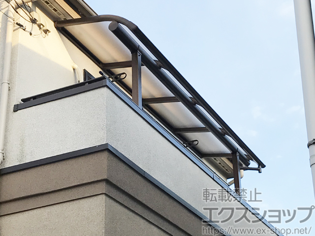 千葉県船橋市ののバルコニー・ベランダ屋根 プレシオステラス R型 屋根タイプ 単体 積雪〜20cm対応 施工例