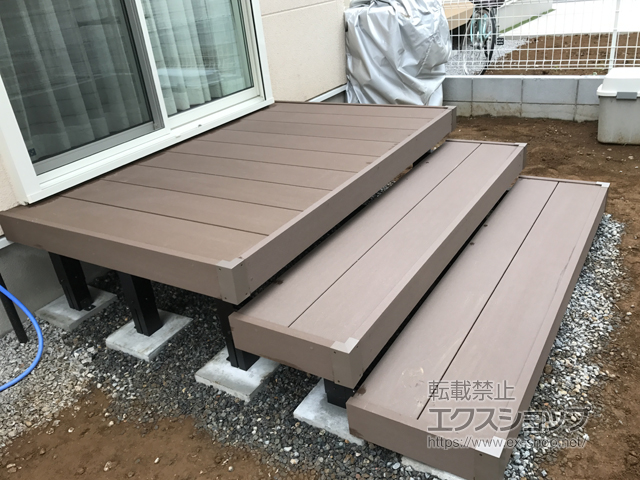 埼玉県坂戸市ののウッドデッキ リウッドデッキ 200 施工例