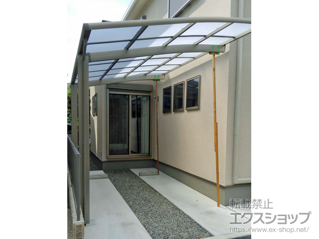 大阪府高石市ののカーポート ネスカR (ラウンドスタイル) 積雪〜20cm対応 施工例