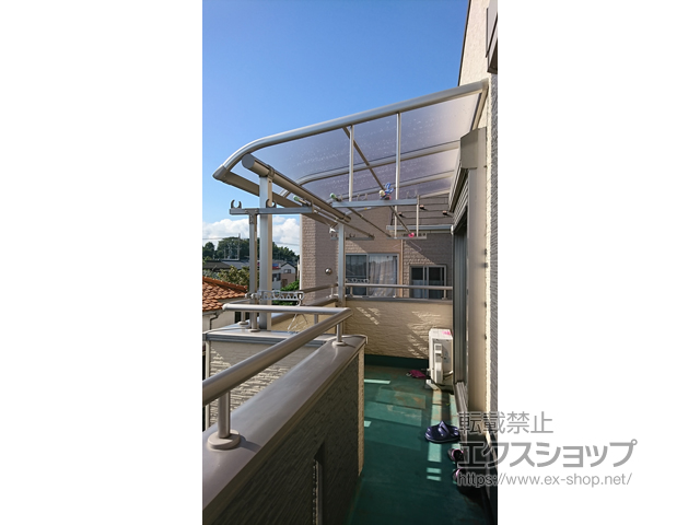 埼玉県ふじみ野市ののテラス屋根 プレシオステラス R型 テラスタイプ 単体 積雪〜20cm対応 施工例