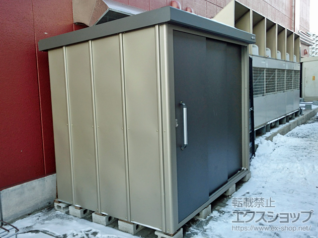 タクボ物置 物置 屋外 おしゃれ タクボ物置 ND／ストックマン ND-SZ5822 多雪型 結露減少屋根 トロピカルオレンジ 物置、車庫