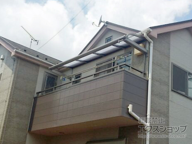 神奈川県横浜市ののバルコニー・ベランダ屋根 スピーネ R型 ルーフタイプ 単体 積雪〜20cm対応 施工例