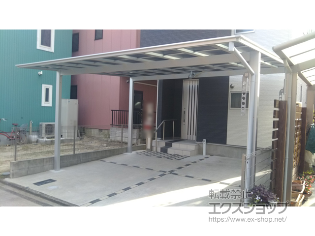 愛知県名古屋市ののカーポート ソリッドポート ワイド 積雪〜20cm対応 施工例