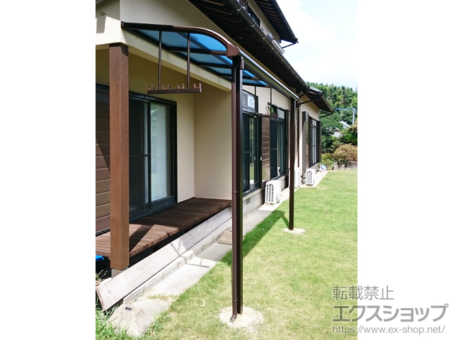 福岡県糸島市ののテラス屋根 ヴェクターテラス R型 テラスタイプ 単体 積雪〜20cm対応 施工例