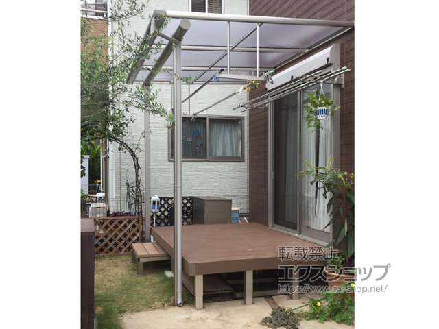 埼玉県桶川市ののウッドデッキ リウッドデッキ 200 施工例