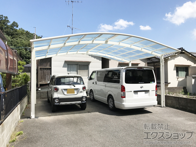 広島県広島市ののカーポート レイナツインポートグラン　積雪〜20cm対応 施工例