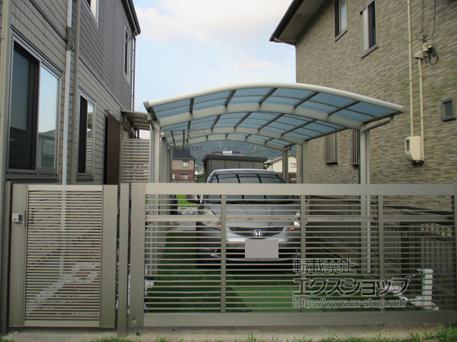 山口県周南市ののカーポート レイナワンポートグラン 延長　積雪〜20cm対応 施工例