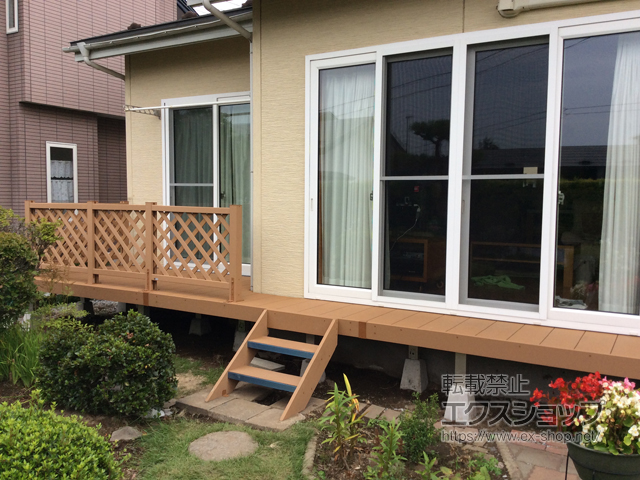 青森県八戸市ののウッドデッキ リウッドデッキ 200 施工例