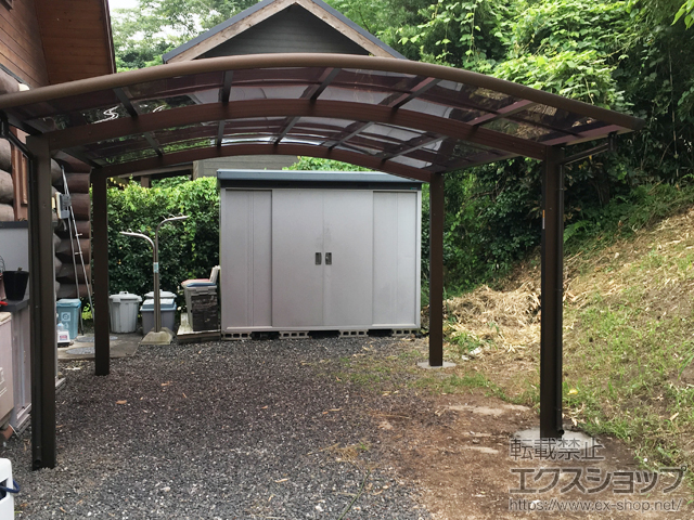 鹿児島県鹿屋市ののカーポート レイナツインポートグラン　積雪〜20cm対応 施工例