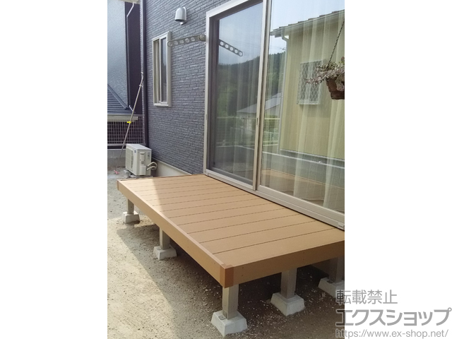鹿児島県日置市ののウッドデッキ マージウッドデッキ 施工例