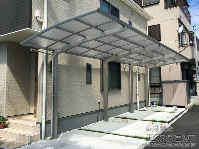 兵庫県神戸市ののカーポート レイナポートグラン 縦連棟　積雪〜20cm対応 施工例